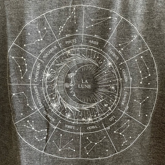 NWOT Stars Above Astrological Gray Tee - Size xxl - Picture 4 of 7